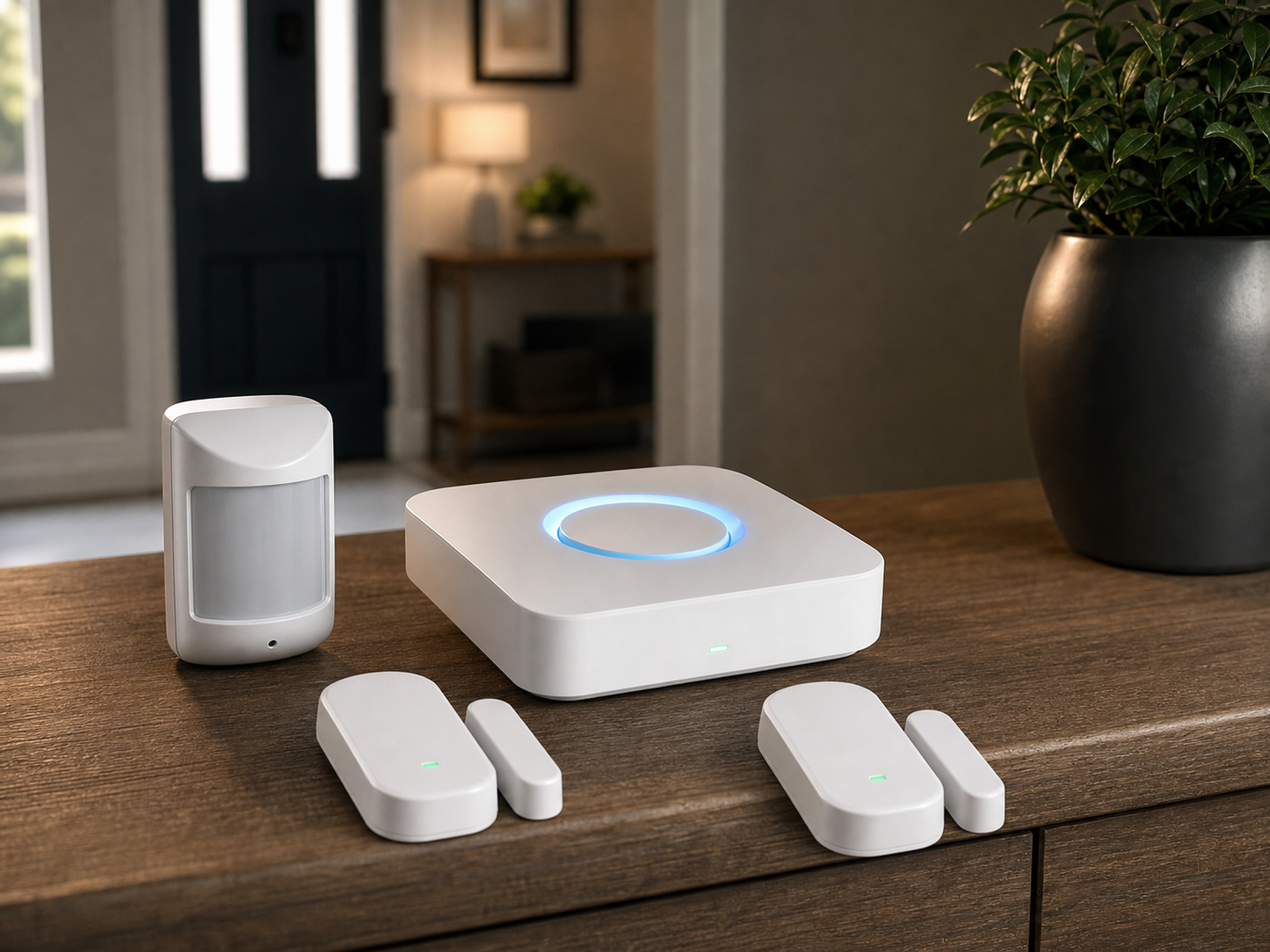 Connect 2 go Boomer Kit Security Hub with 2 Door or Window Sensors and 1 Motion Sensor